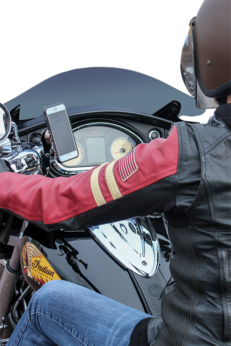 KLOCK WERKS iOmount™ for Indian - Left Perch Mount - Black - Touring KWD-04-0384