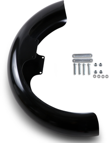 KLOCK WERKS Front Fender - Wrapper - Black - 19" KWF-02-0517