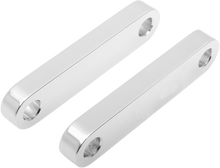 KLOCK WERKS Hugger Front Fender Mounting Blocks - For 21" Wheels - Chrome KWFS-02-0102-C