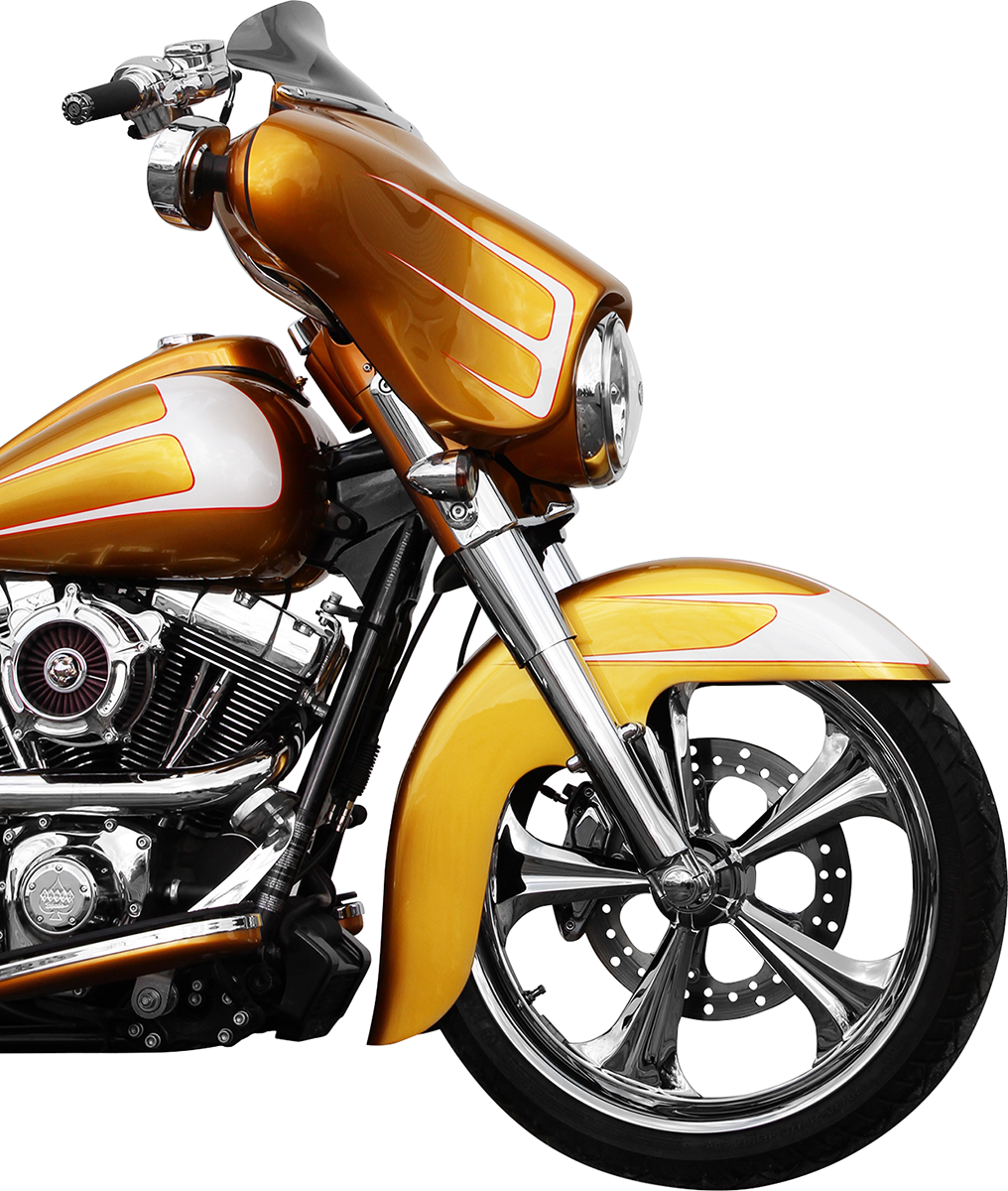 KLOCK WERKS Flare™ Windshield - 6-1/2" - Smoke - '96-'13 FLH KWW-01-0199