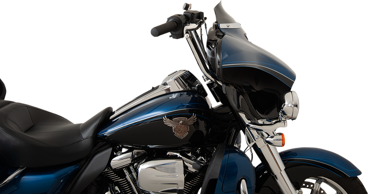 KLOCK WERKS Flare™ Windshield - 4" - Black - FLH KWW-01-0404
