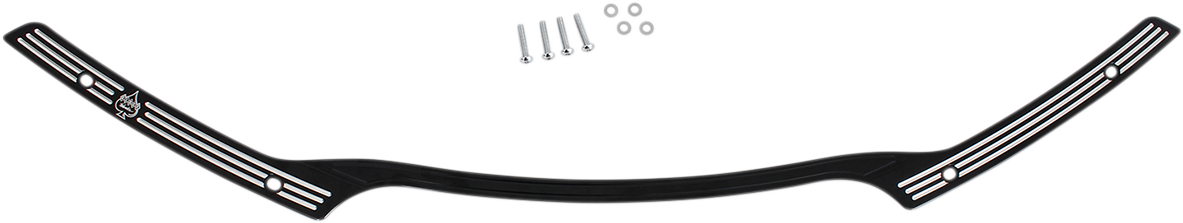 KLOCK WERKS Windshield Trim - KERF - Black Contrast - Harley-Davidson® KWW-01-0459
