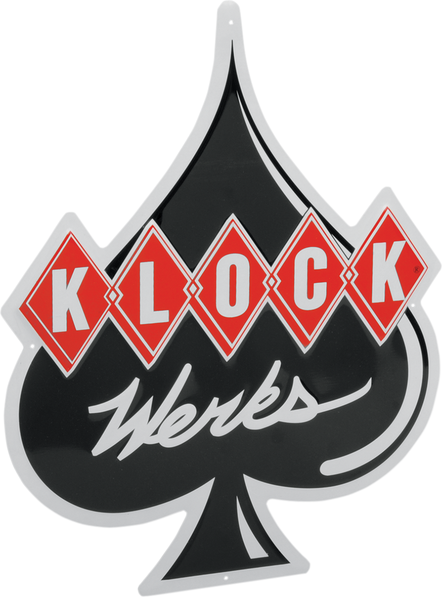 KLOCK WERKS Metal Sign - Aluminum - 14" x 17-1/2" KWA-METALSIGN