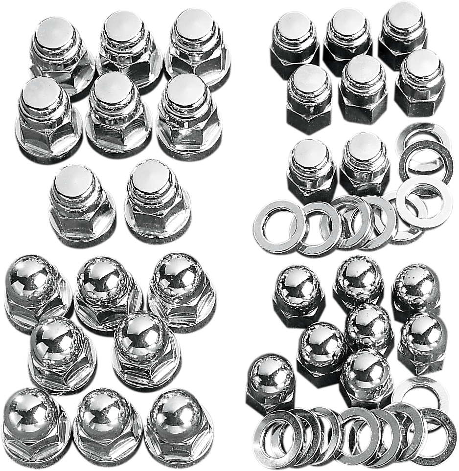 COLONY Acorn Nut Kit - Cylinder Base - Big Twin 7813-8