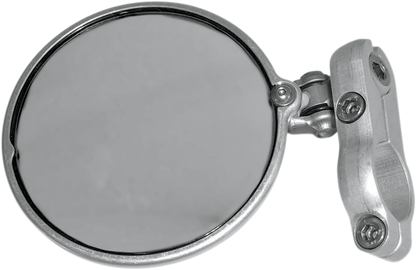 CRG Mirror - Hindsight LS - Side View - Round - Silver - Left - Each HSLS-201-L