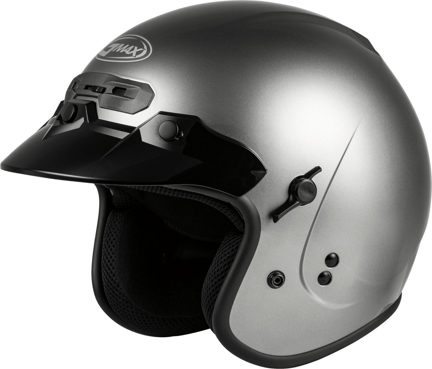 Gm 32 Open Face Helmet Titanium Lg