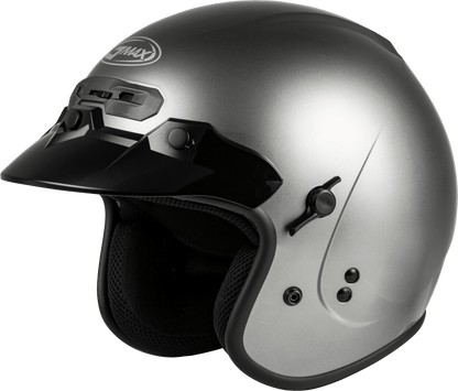 Gm 32 Open Face Helmet Titanium Lg