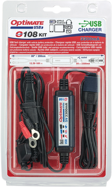 TECMATE USB-A Charger and Battery Monitor O-108KIT