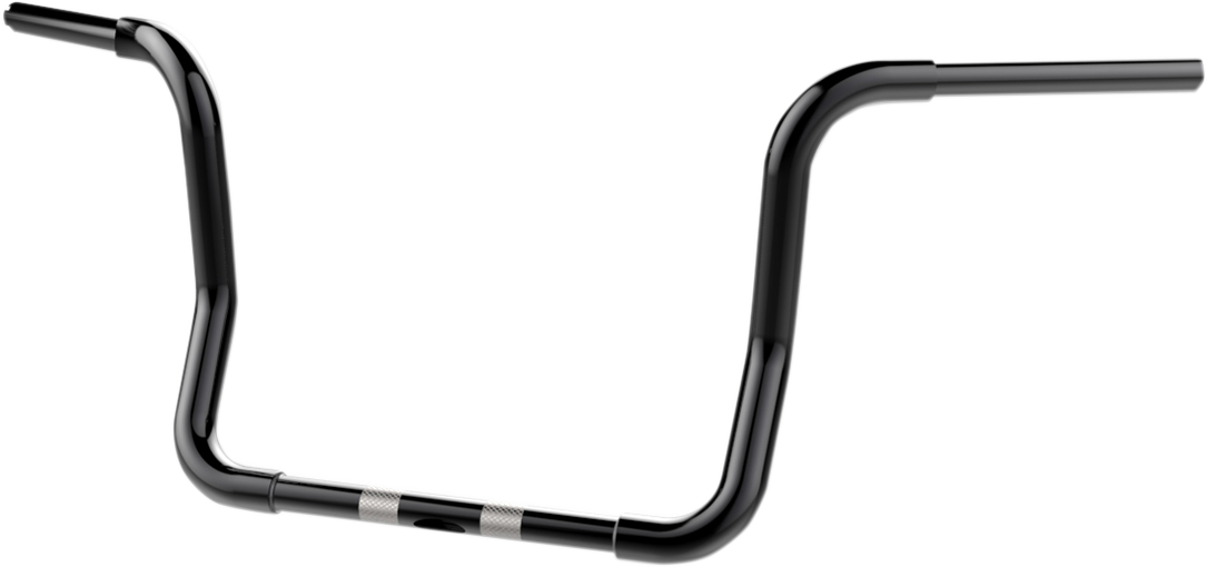 KHROME WERKS 1-1/4" Bobber Ape Hanger Handlebar - TBW - 12" - Black 300871