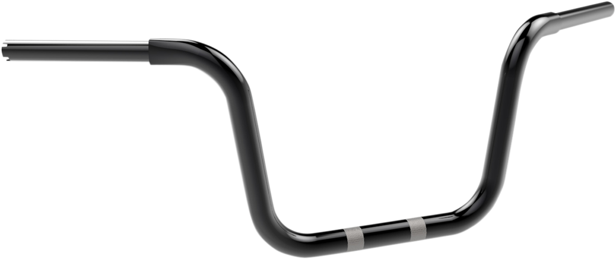 KHROME WERKS 1-1/4" Fat Center Bobber Ape Handlebar - 10" - Black 300450