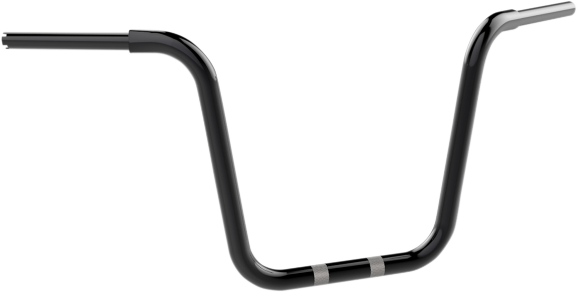 KHROME WERKS 1-1/4" Fat Center Bobber Ape Handlebar - 14" - Black 300452