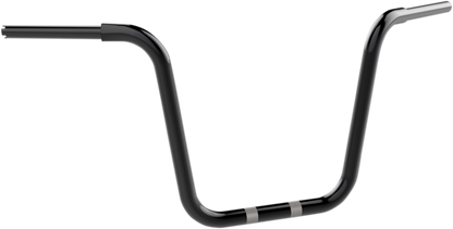 KHROME WERKS 1-1/4" Fat Center Bobber Ape Handlebar - 14" - Black 300452