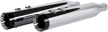 KHROME WERKS 4-1/2" HP-Plus® Slip-On Mufflers - Chrome with Turbine - Touring 202770