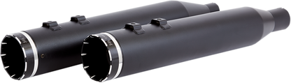 KHROME WERKS 4-1/2" HP-Plus® Slip-On Mufflers - Black with Tracer - Touring 202835