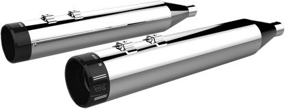 KHROME WERKS 4-1/2" HP-Plus® Slip-On Mufflers - Chrome with Klassic Tip 202775