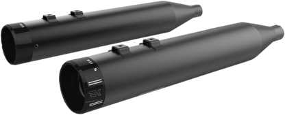 KHROME WERKS 4-1/2" HP-Plus® Slip-On Mufflers - Black with Klassic Tip 202830