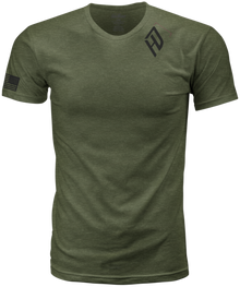 Harddrive Emblem Tee Olive Green/Black Lg