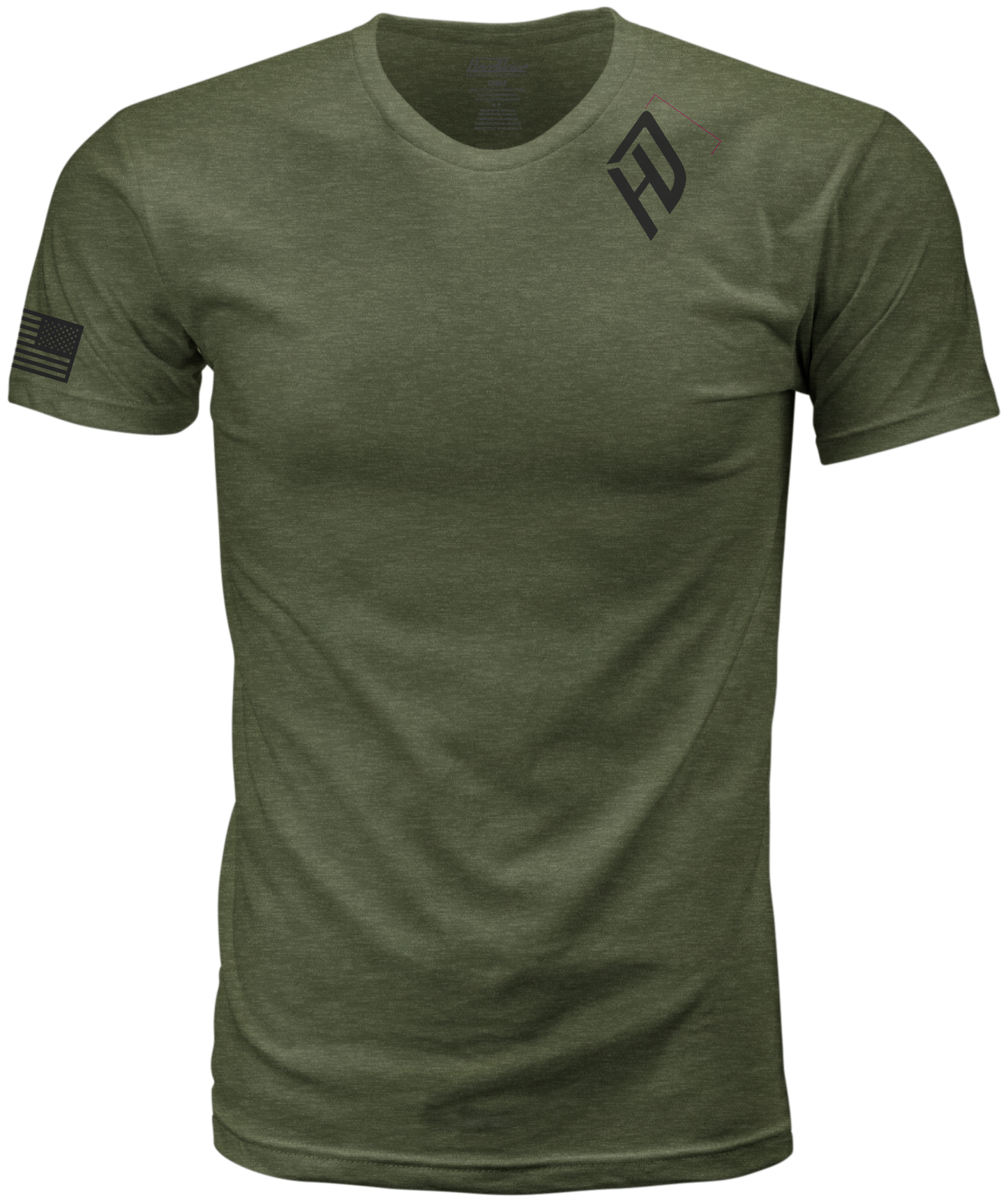 Harddrive Emblem Tee Olive Green/Black 3x