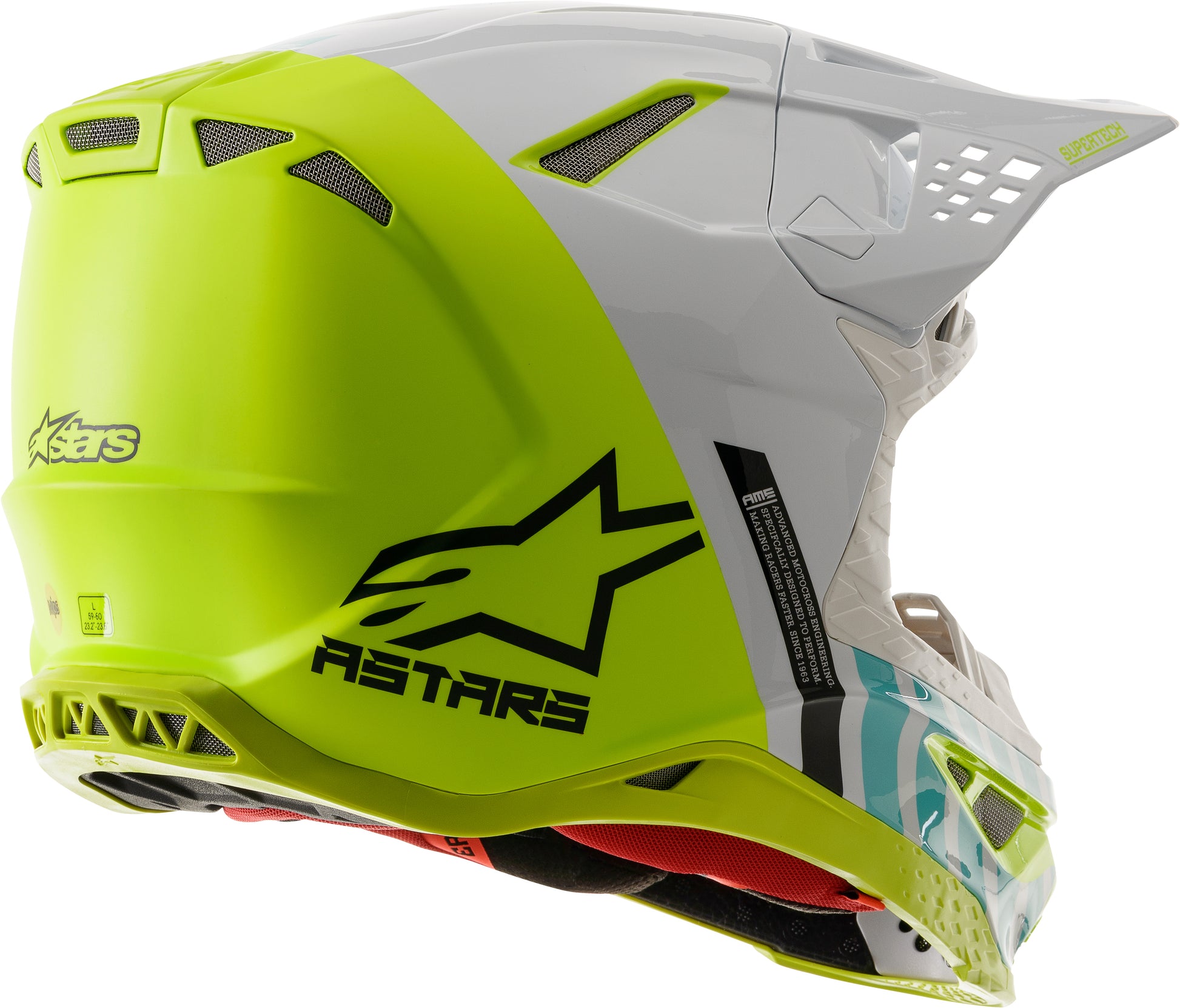 Sm8 Anaheim 2020 Le Helmet Lg Wht/Yllw Fluo/Turq Mg Lg