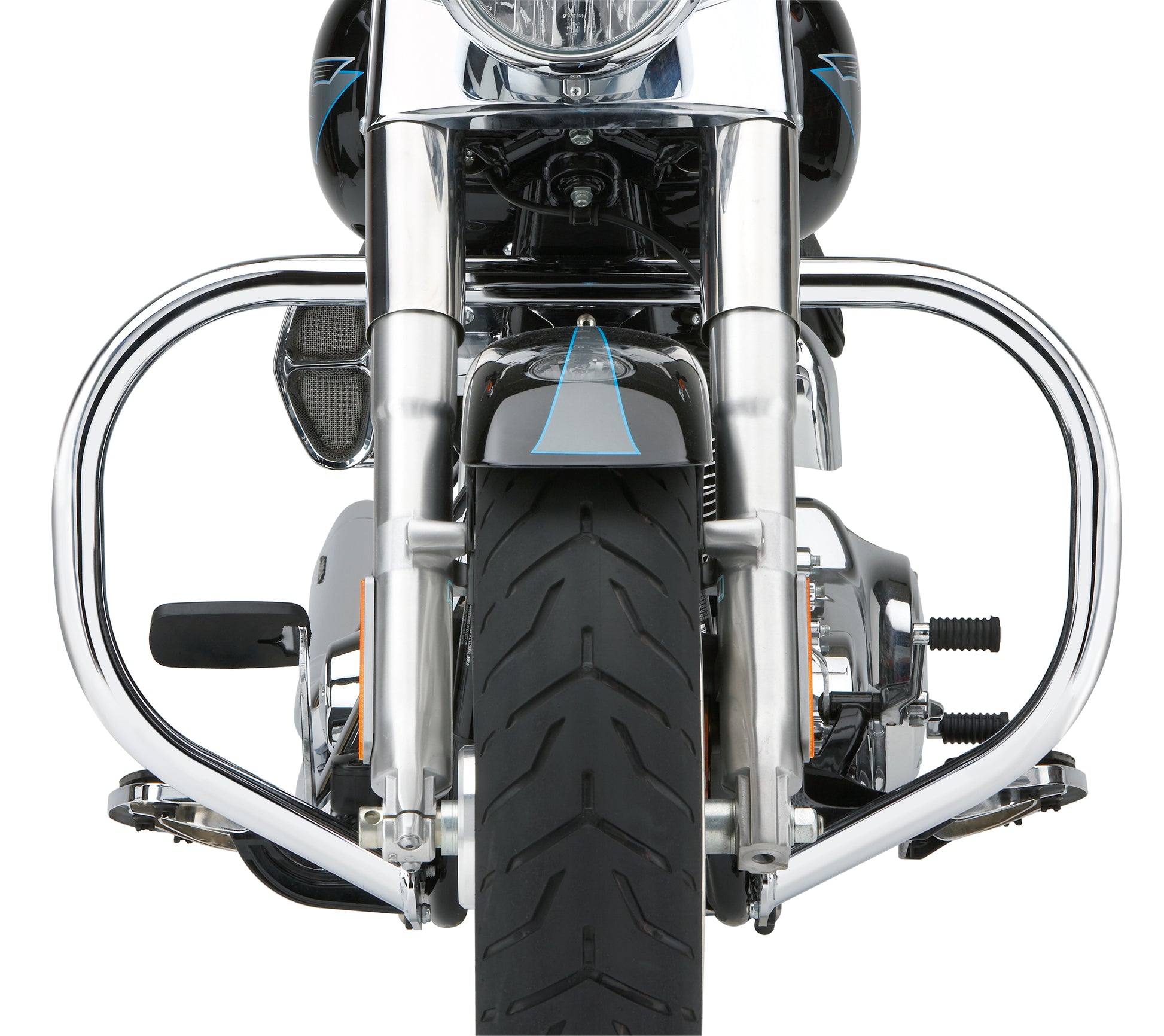 Fatty Freeway Bars 1.5" Chrome Flstc  00 17