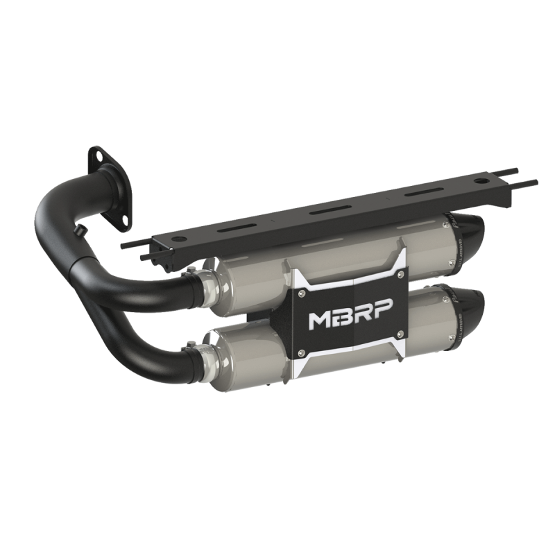 Dual Stacked Slip On System W/ Performance Muffler Blk Tip