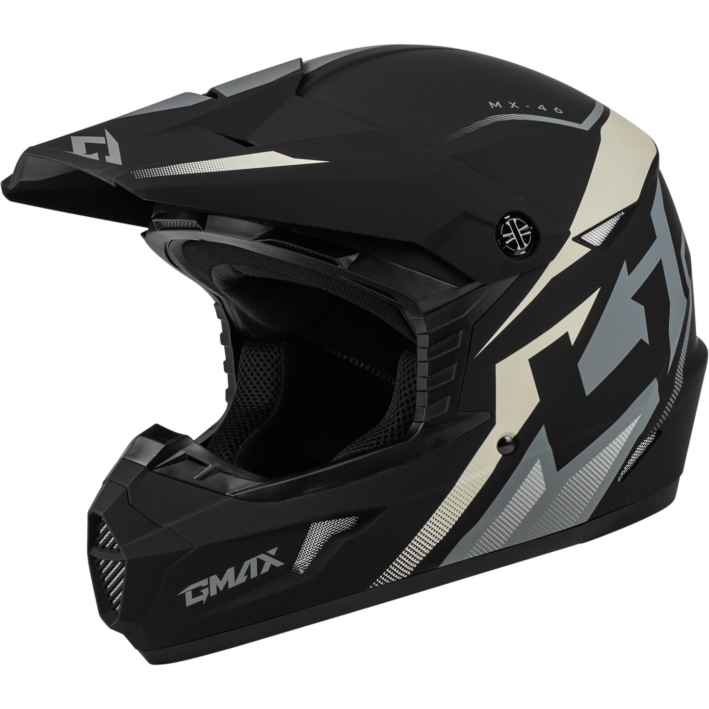 Mx 46 Compound Helmet Matte Black/Grey/White Xs