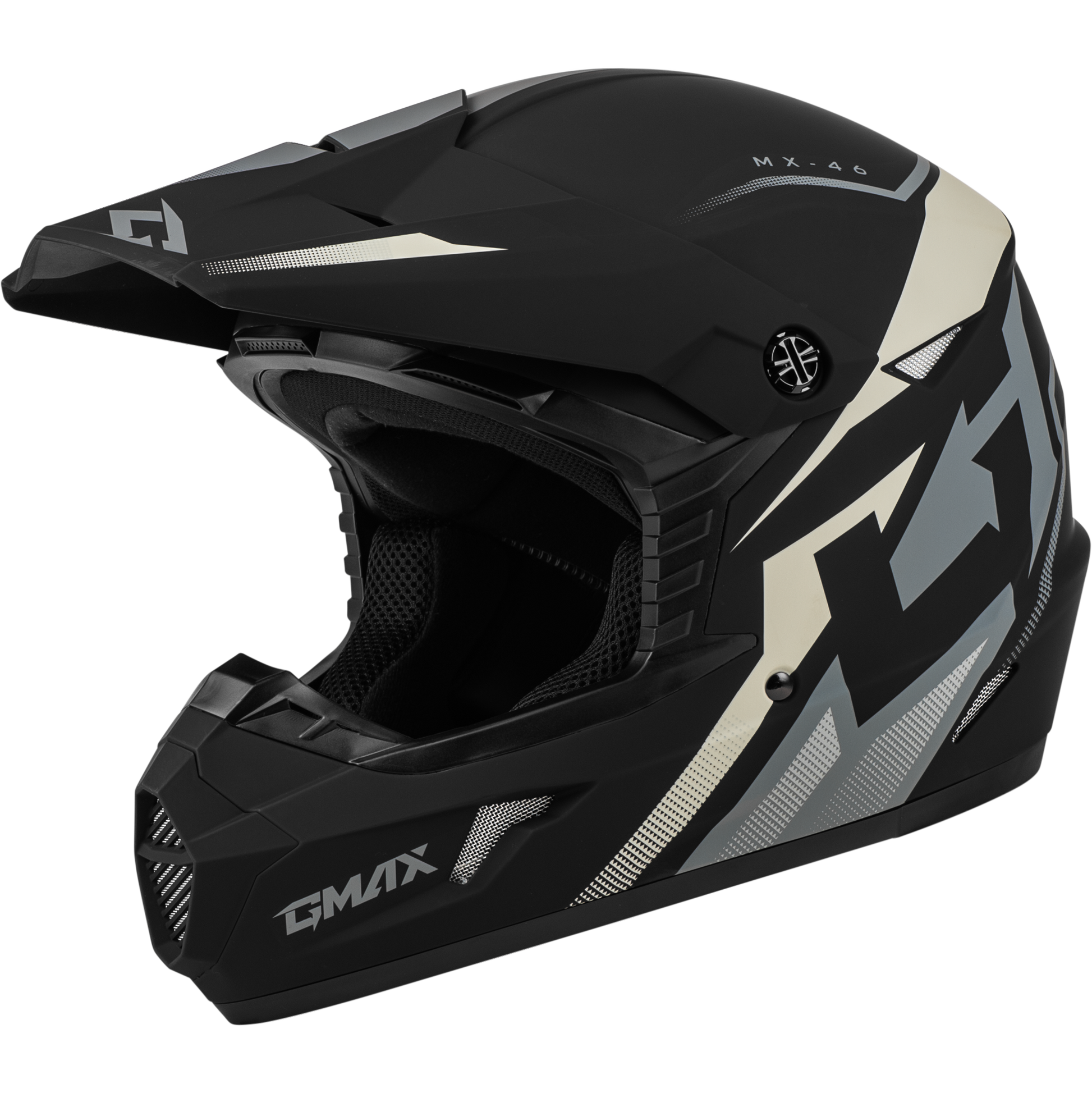 Mx 46 Compound Helmet Matte Black/Grey/White Yl
