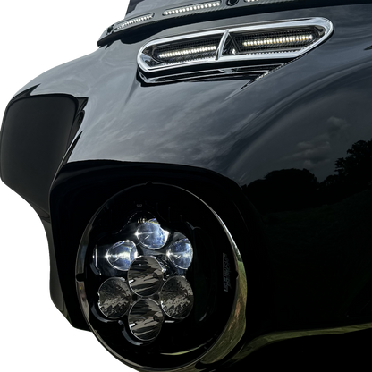 CUSTOM DYNAMICS LED Headlight - Shark Demon® - Harley-Davidson® SD2-BW-W