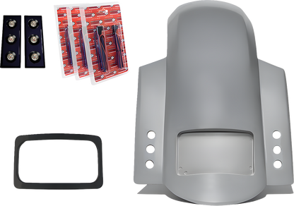 PAUL YAFFE BAGGER NATION Short Rear Fender - Sport - With Black Plate Frame - Thunder-pod Taillight RF-SSTH P-R-B