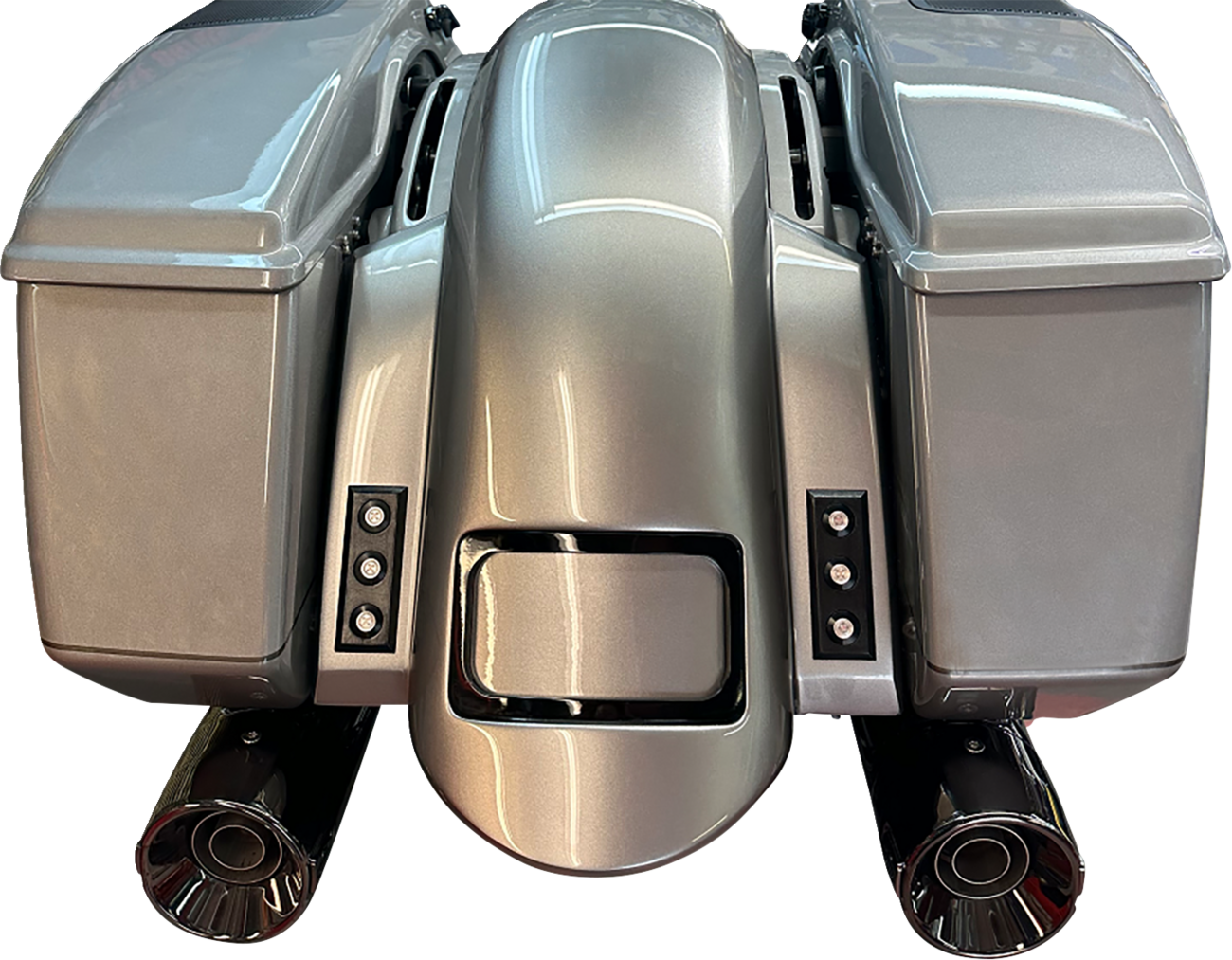 PAUL YAFFE BAGGER NATION Short Rear Fender - Sport - With Black Plate Frame - Thunder-pod Taillight RF-SSTH P-R-B