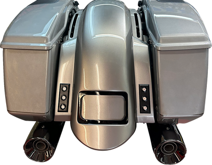 PAUL YAFFE BAGGER NATION Short Rear Fender - Sport - With Black Plate Frame - Thunder-pod Taillight RF-SSTH P-R-B