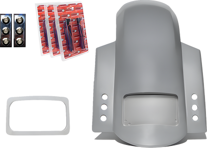PAUL YAFFE BAGGER NATION Short Rear Fender - Sport - With Chrome Plate Frame - Thunder-pod Taillight RF-SSTH P-R-C