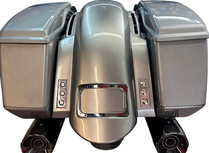 PAUL YAFFE BAGGER NATION Short Rear Fender - Sport - With Chrome Plate Frame - Thunder-pod Taillight RF-SSTH P-R-C