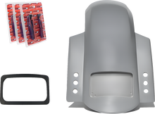 PAUL YAFFE BAGGER NATION Short Rear Fender - Sport - With Black Plate Frame - 3 Sets of Thunder Bolts RF-SS-3-THNDR-BLT-B