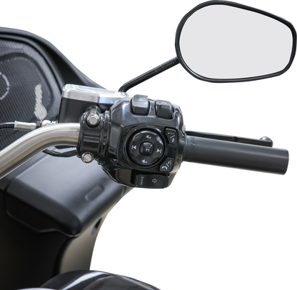 THRASHIN SUPPLY CO. Throttle Tube - Smooth - 1" - Touring TBW - Black TSC-2805-1