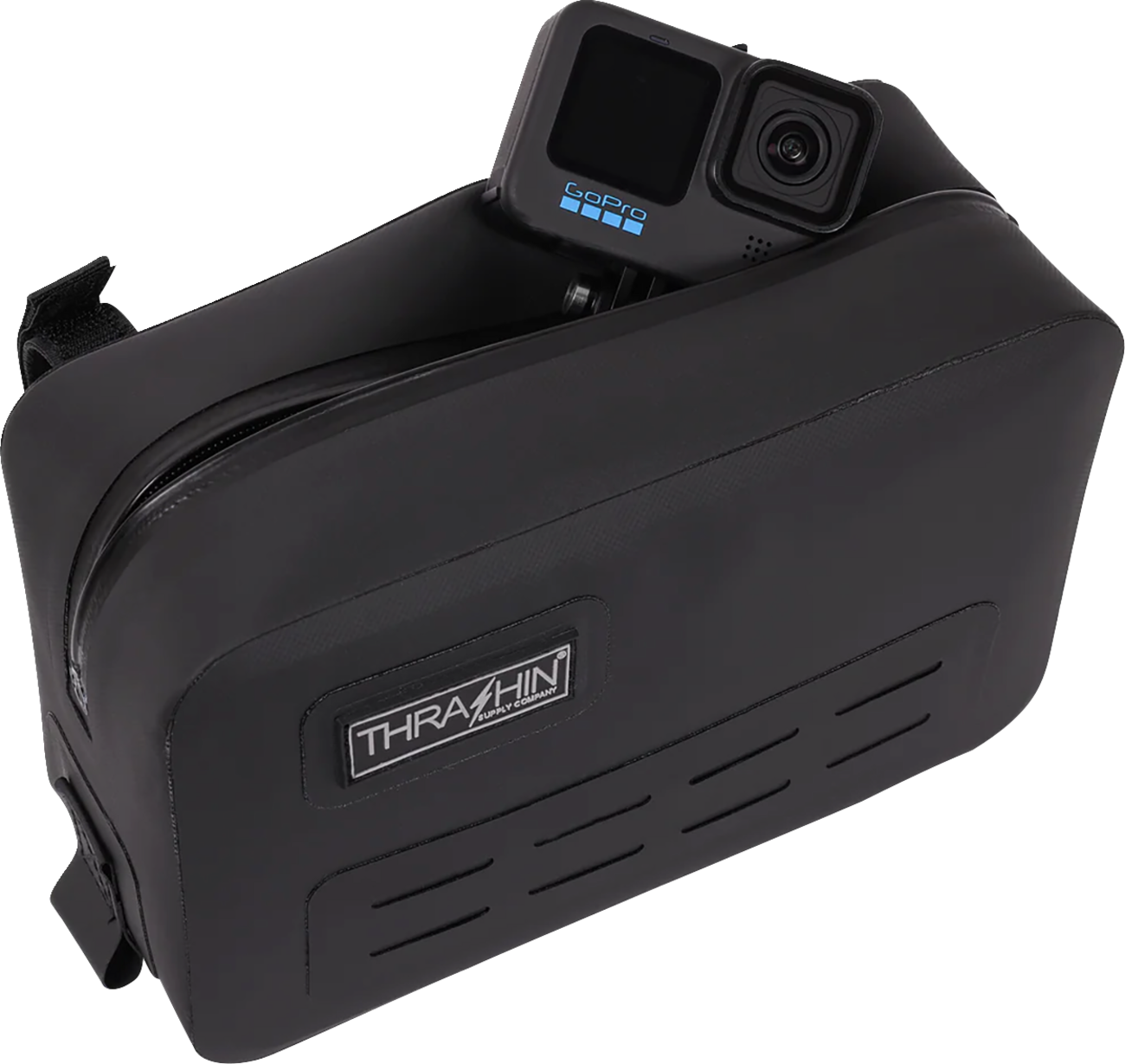 THRASHIN SUPPLY CO. Handlebar Bag - Black - Waterproof THB-0021