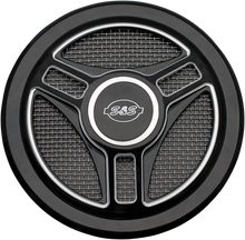 S&S CYCLE Air Cleaner Cover - Triple-Spoke - Black 170-0210