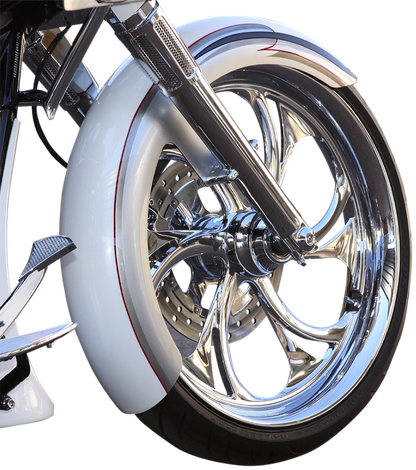 PAUL YAFFE BAGGER NATION Thicky Front Fender - 26" Wheel - With Satin Spacers PYO:THICKY26-13E-S