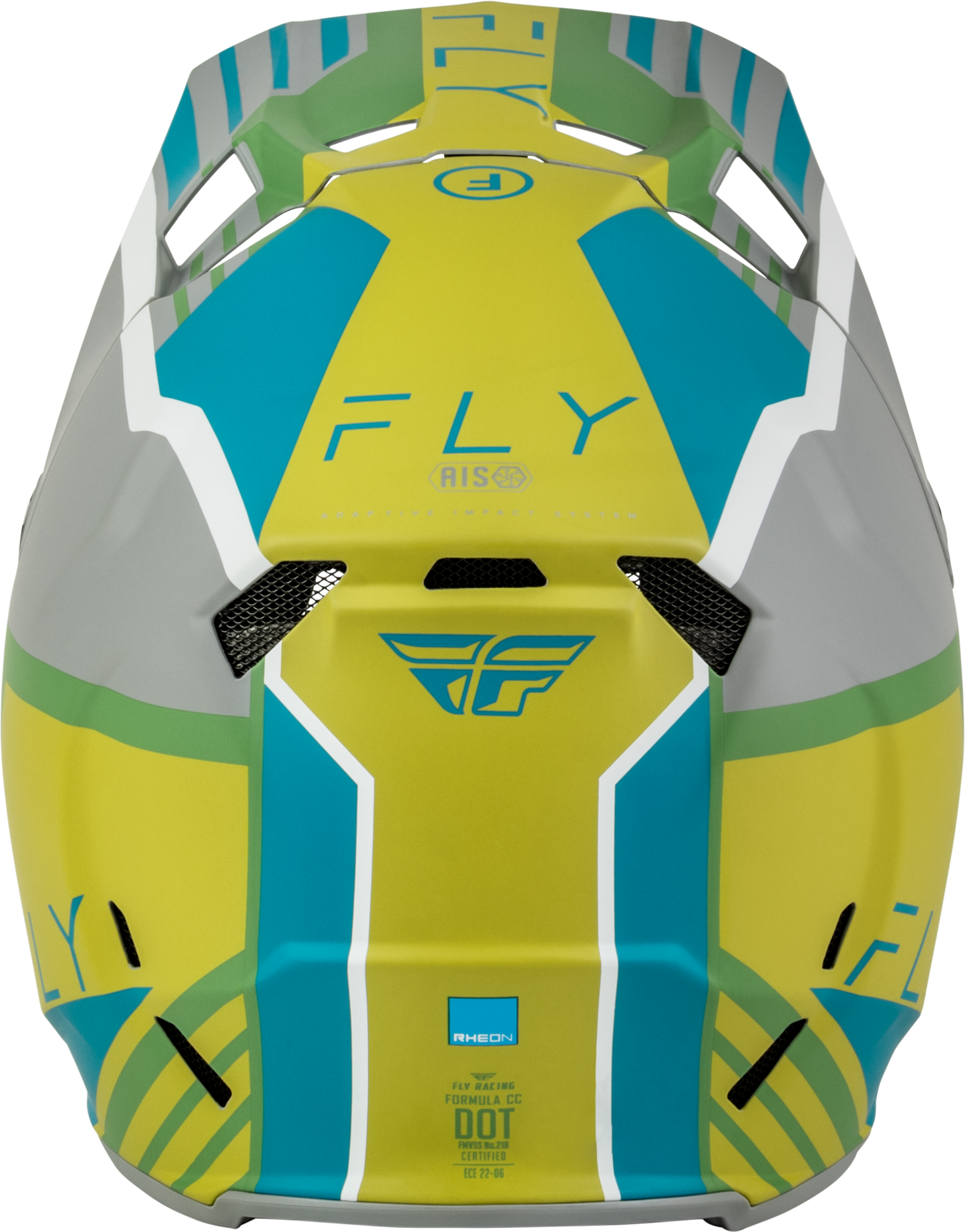 Formula Cc Strike Helmet Matte Grey/Green/Teal Lg