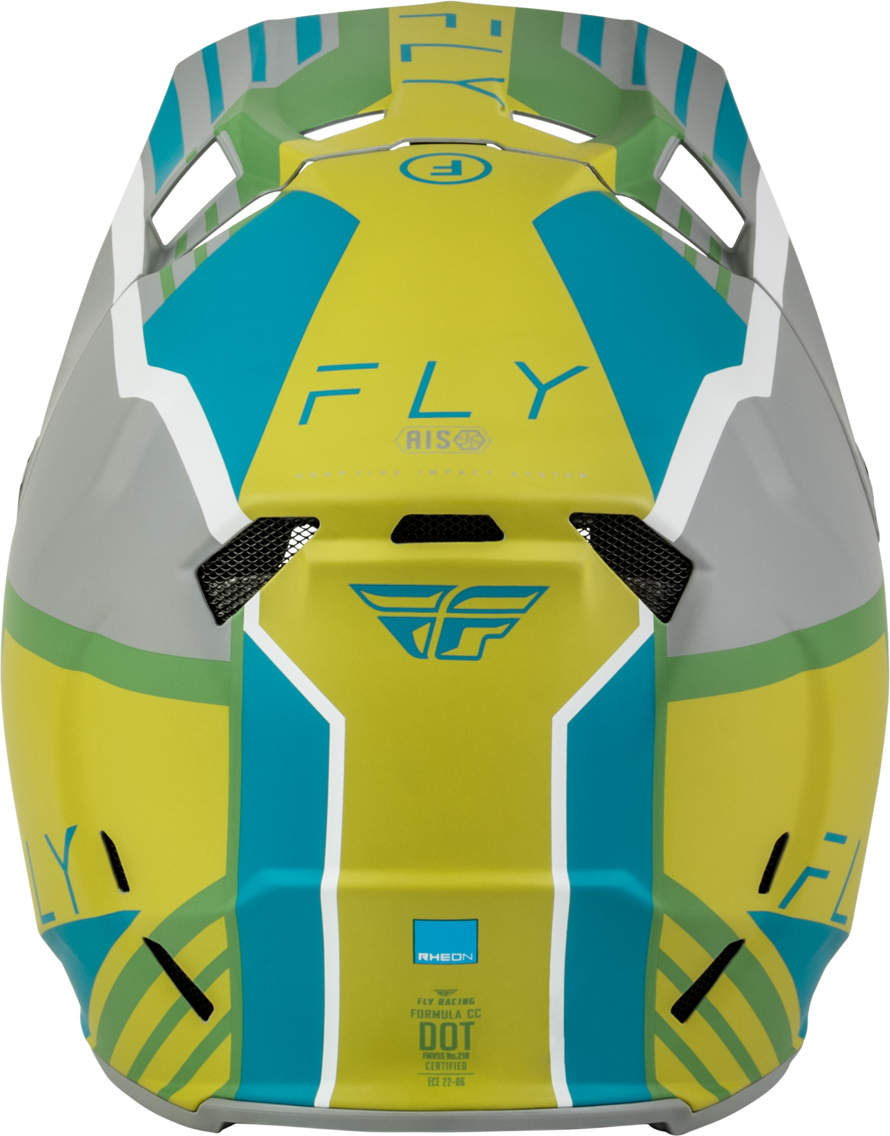 Formula Cc Strike Helmet Matte Grey/Green/Teal Xs