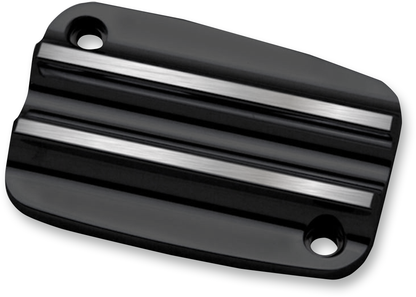 COVINGTONS Master Cylinder Cover - Clutch - Finned - Black C1177-B