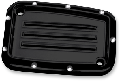COVINGTONS Master Cylinder Cover - Clutch - Dimpled - Black C1178-B