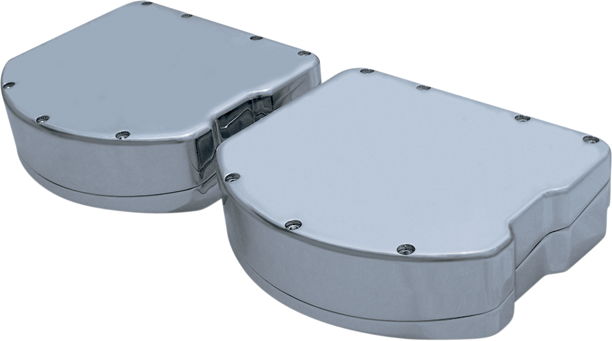 COVINGTONS Rocker Box Valve Covers - Smooth Chrome - Twin Cam C1283-C