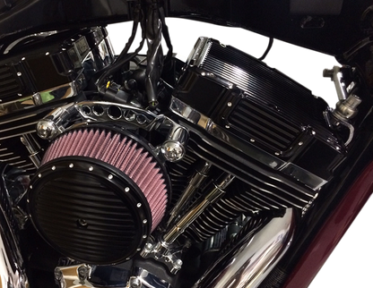 COVINGTONS Rocker Box Cover - Dimpled Black - Twin Cam C1292-B