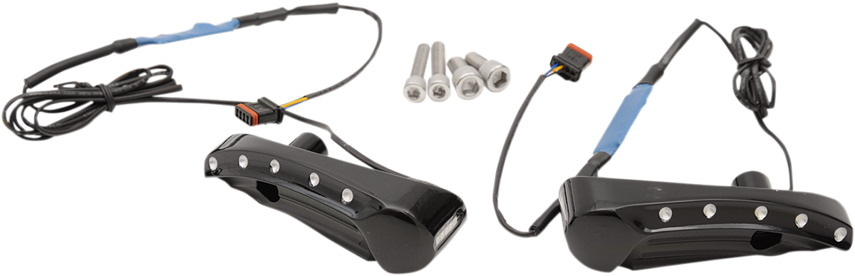 COVINGTONS Turn Signal - Dimpled - Black - FLTR C1300-B