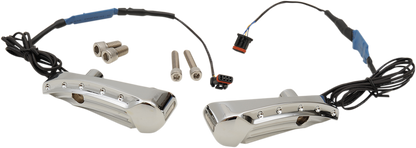 COVINGTONS Turn Signal - Dimpled - Chrome - FLTR C1300-C