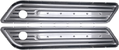 COVINGTONS Saddlebag Hinge Cover - Dimpled - Chrome C1010-C