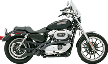 BASSANI XHAUST Radial Sweepers Exhaust System - Black - '07-'13 XL XL4-FF12CLB