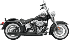 BASSANI XHAUST 2:1 Exhaust - Black - Long - Softail 12121J