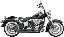 BASSANI XHAUST FireFlight Exhaust - Black - Softail 12123B